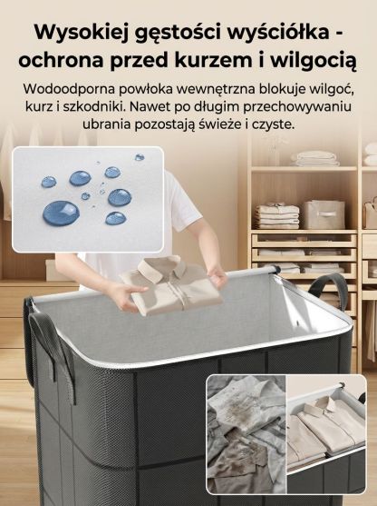 Kwadratowa Torba do Szafy - 99% Oszczędności Miejsca | Wodoodporna & Pyłoszczelna