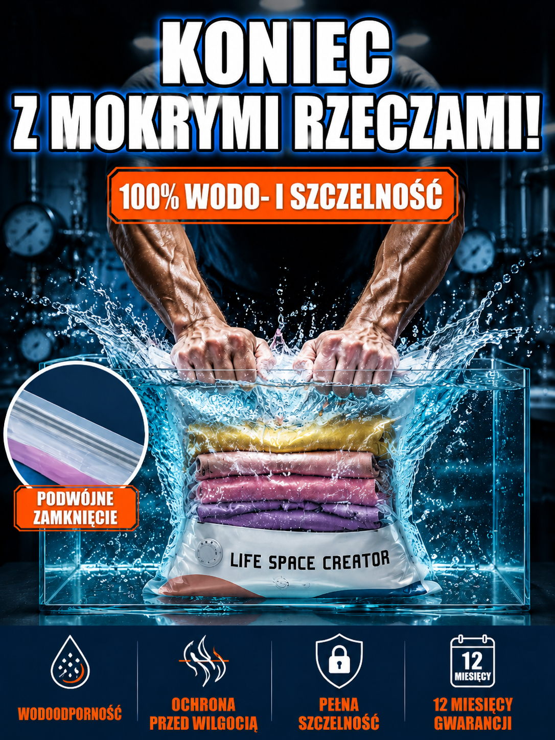 [Kup 1 Dostaniesz 1] Magiczny Worek Próżniowy Bez Pompki - Kompresja w 3 Sekundy