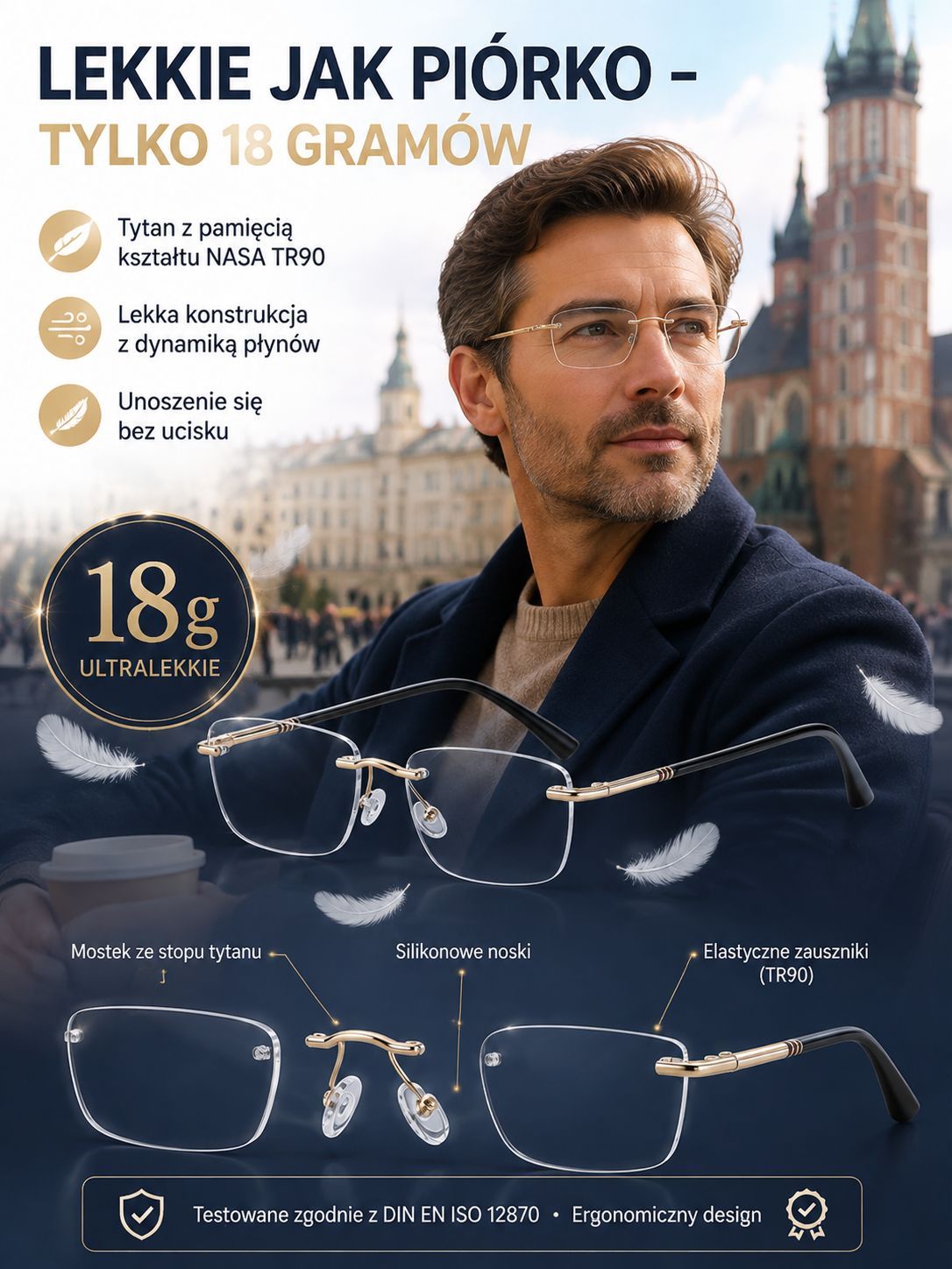 ⚡Inteligentne diamentowe okulary bez oprawek z autofokusem (1+1 GRATIS / Za pobraniem / Test za darmo)