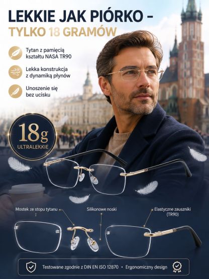 ⚡Inteligentne diamentowe okulary bez oprawek z autofokusem (1+1 GRATIS / Za pobraniem / Test za darmo)