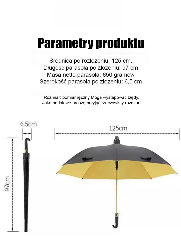 Samozwijający się piętrowy parasol odporny na sztorm
