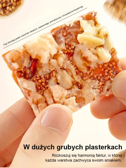 【0 dodatków 0 cukru】Zdrowa przekąska z figami i orzechami włoskimi