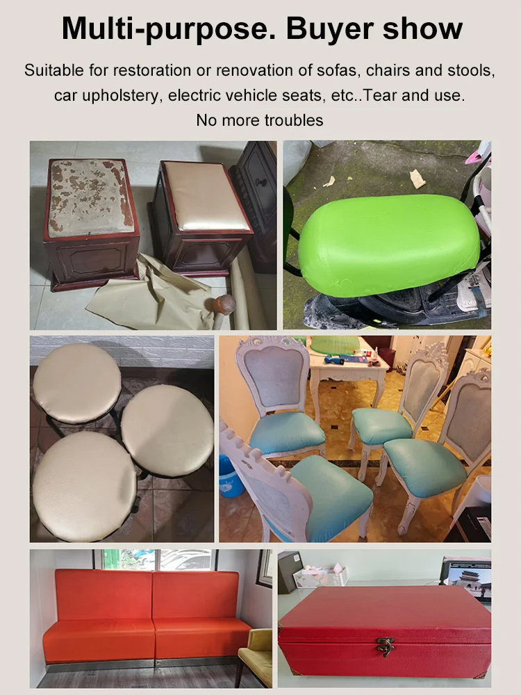 Samoprzylepna łatka naprawcza do skóry: renowacja sof, foteli i oparć
