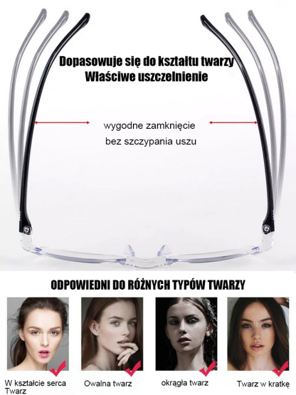 👍Te okulary mogą automatycznie dostosowywać ostrość i są noszone w zakresie od 100 do 700 dioptrii. 