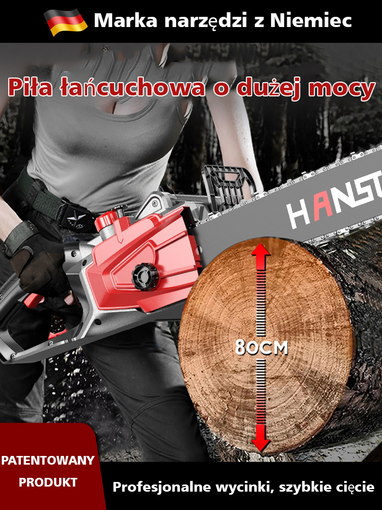 【 Ulepszona wersja przemysłowa 】High Power elektryczna piła łańcuchowa