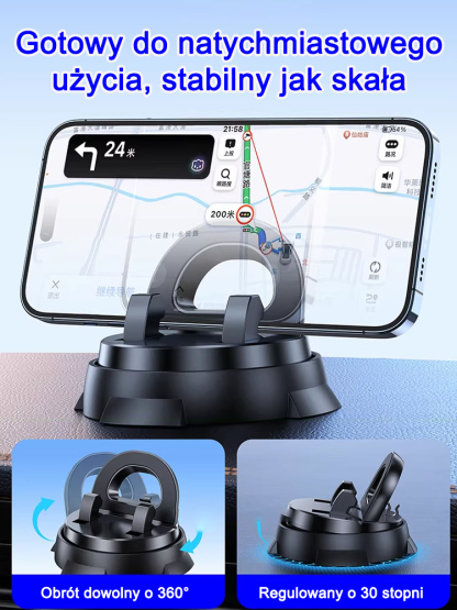 Inteligentna konsola wielofunkcyjna z przyssawką i uchwytem na telefon nawigacyjny