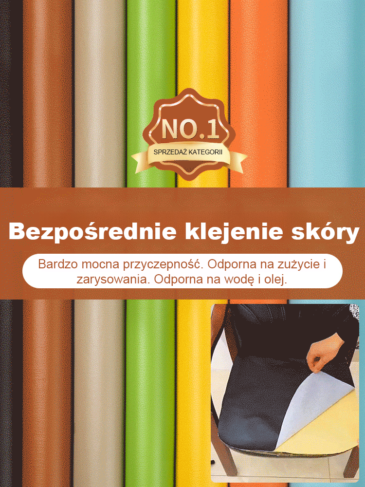 Samoprzylepna łatka naprawcza do skóry: renowacja sof, foteli i oparć