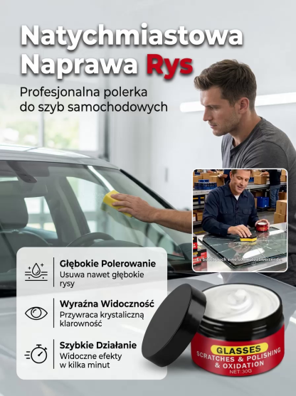 Niemiecka Nano-Pasta do Naprawy Szyb: Usuwanie Rys w 3 Sekundy
