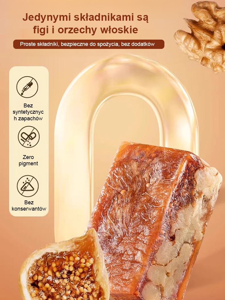 【0 dodatków 0 cukru】Zdrowa przekąska z figami i orzechami włoskimi