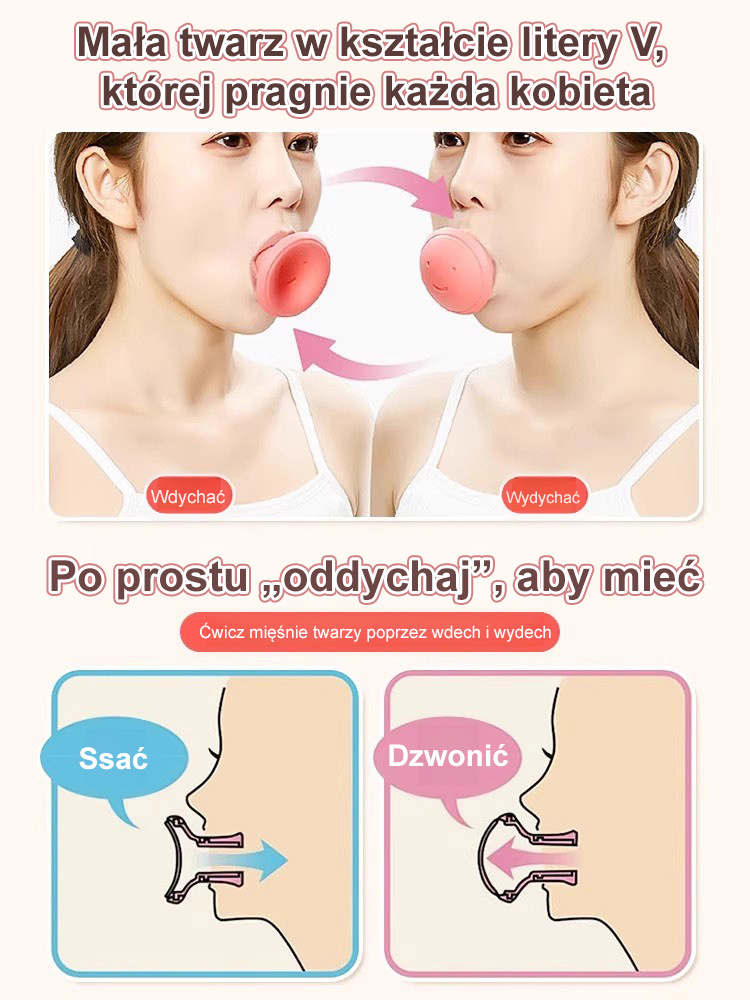 【Trener twarzy: Przekształć twarz w kształt V z kształtu U】