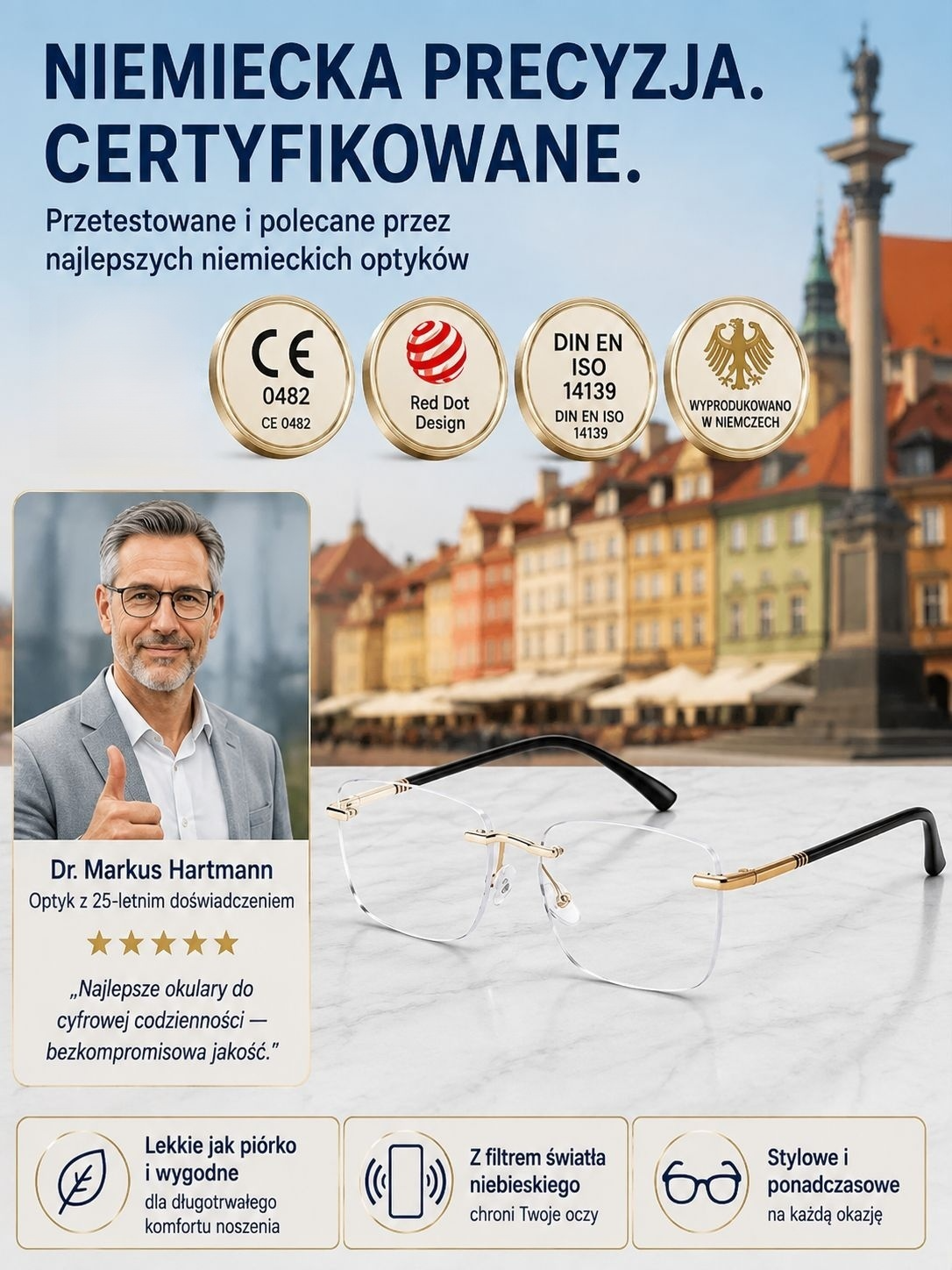 ⚡Inteligentne diamentowe okulary bez oprawek z autofokusem (1+1 GRATIS / Za pobraniem / Test za darmo)