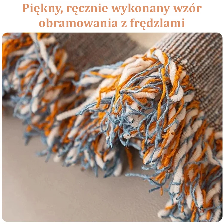 Koc na sofę z wzorem waflowym