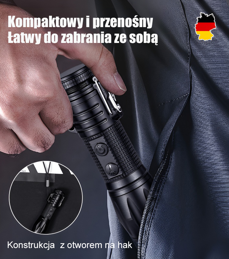 Samoobrona Dual Arc - Wielofunkcyjna latarka