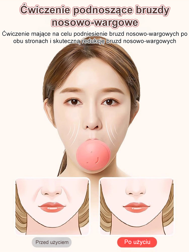 【Trener twarzy: Przekształć twarz w kształt V z kształtu U】