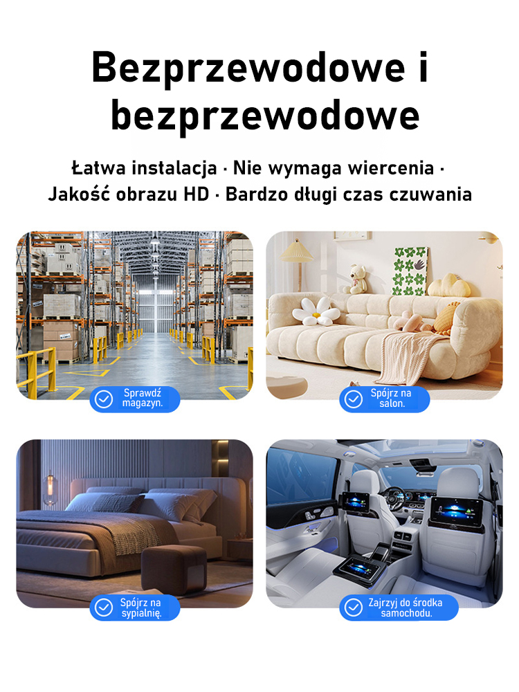 Mini kamera monitoringu zdalnego WiFi