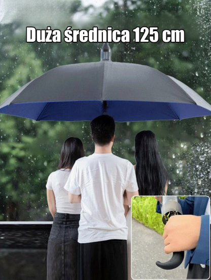 Samozwijający się piętrowy parasol odporny na sztorm