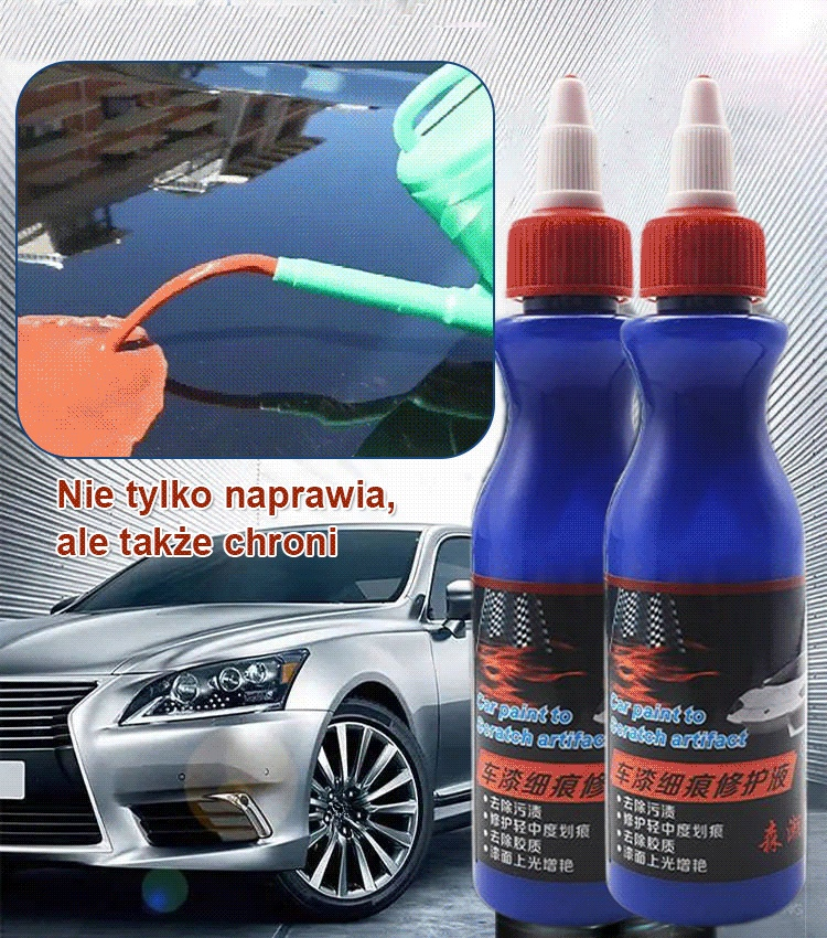 Cudowny środek do naprawy powierzchni samochodu, pielęgnacja powierzchni samochodu, szybka naprawa, 