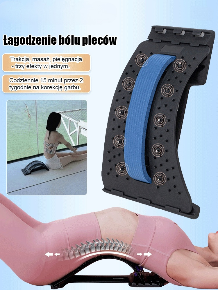 Orteza lędźwiowa z magnesem na ból pleców i modelowanie sylwetki