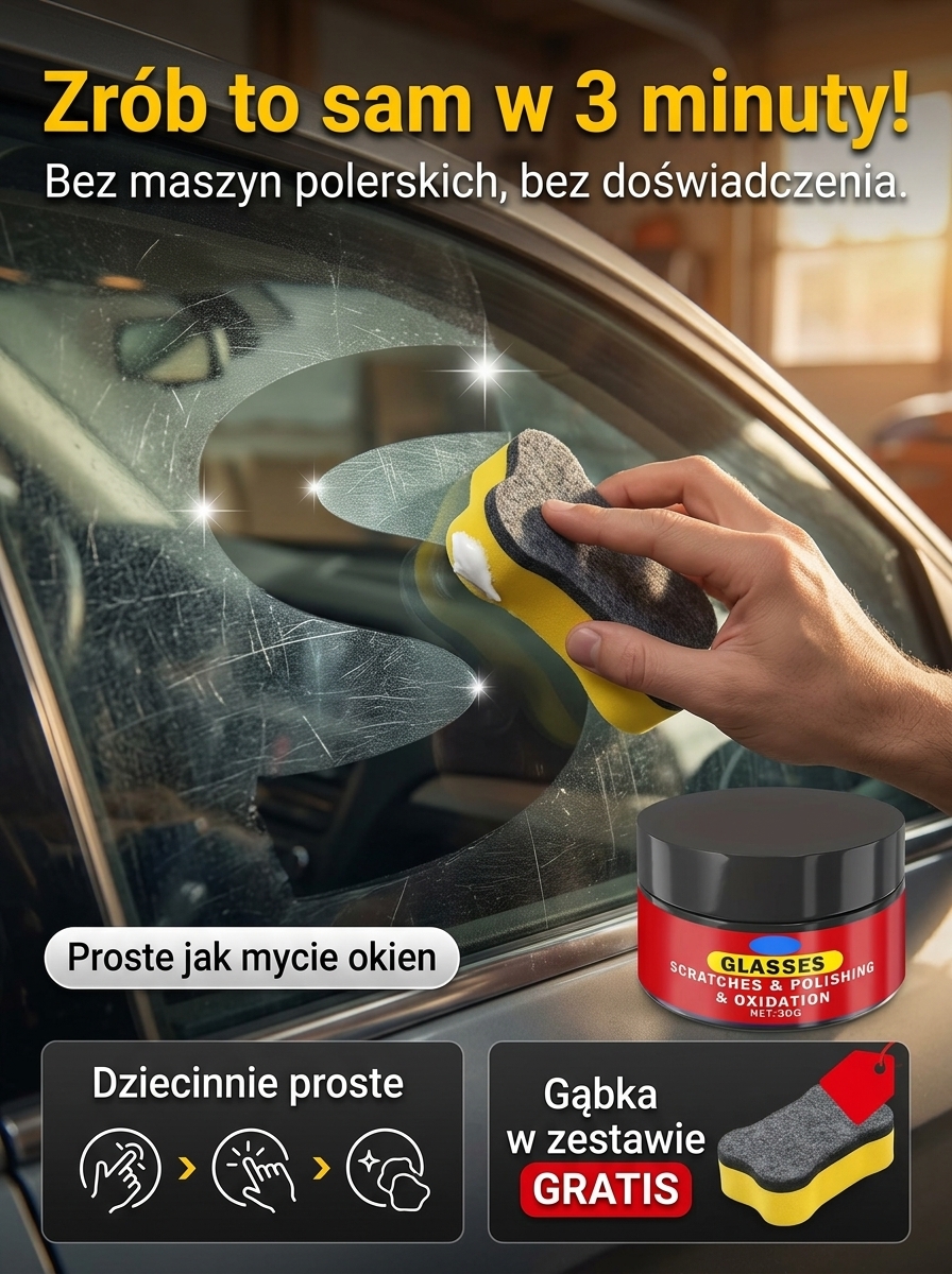 Niemiecka Nano-Pasta do Naprawy Szyb: Usuwanie Rys w 3 Sekundy