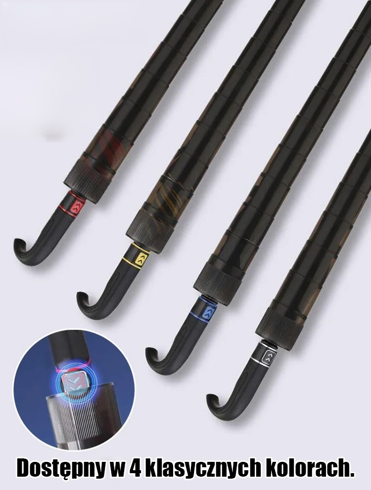 Samozwijający się piętrowy parasol odporny na sztorm