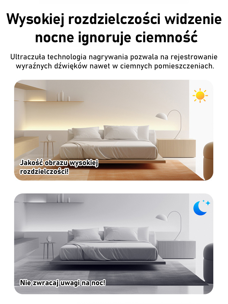 Mini kamera monitoringu zdalnego WiFi