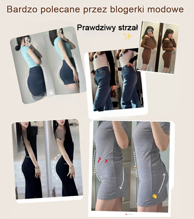 Antybakteryjna bielizna podnosząca pośladki z wysokim stanem i modelująca brzuch