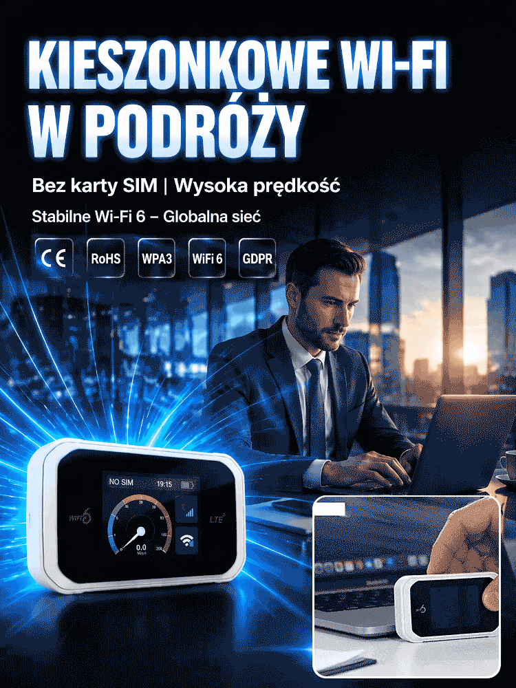 Przenośny kieszonkowy router WiFi z obsługą wszystkich sieci
