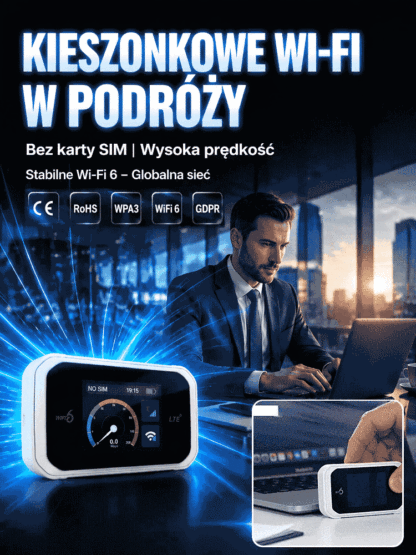 Przenośny kieszonkowy router WiFi z obsługą wszystkich sieci