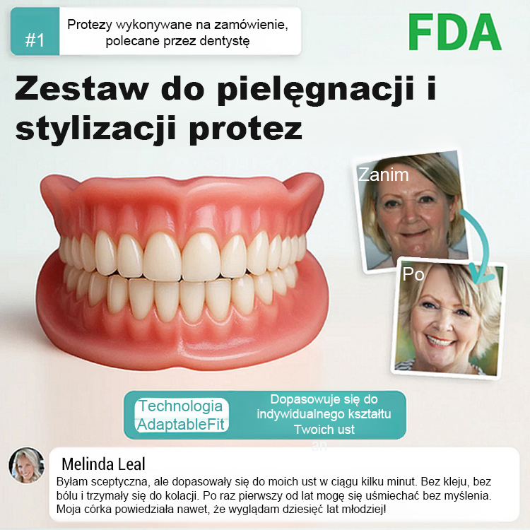 Protezy zębowe ROSOPL | FDA | Naturalny wygląd | DOSTAWA ZA POBRANIEM