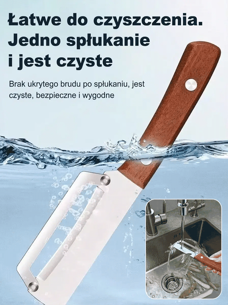 Duży wielofunkcyjny obierak ze stali nierdzewnej