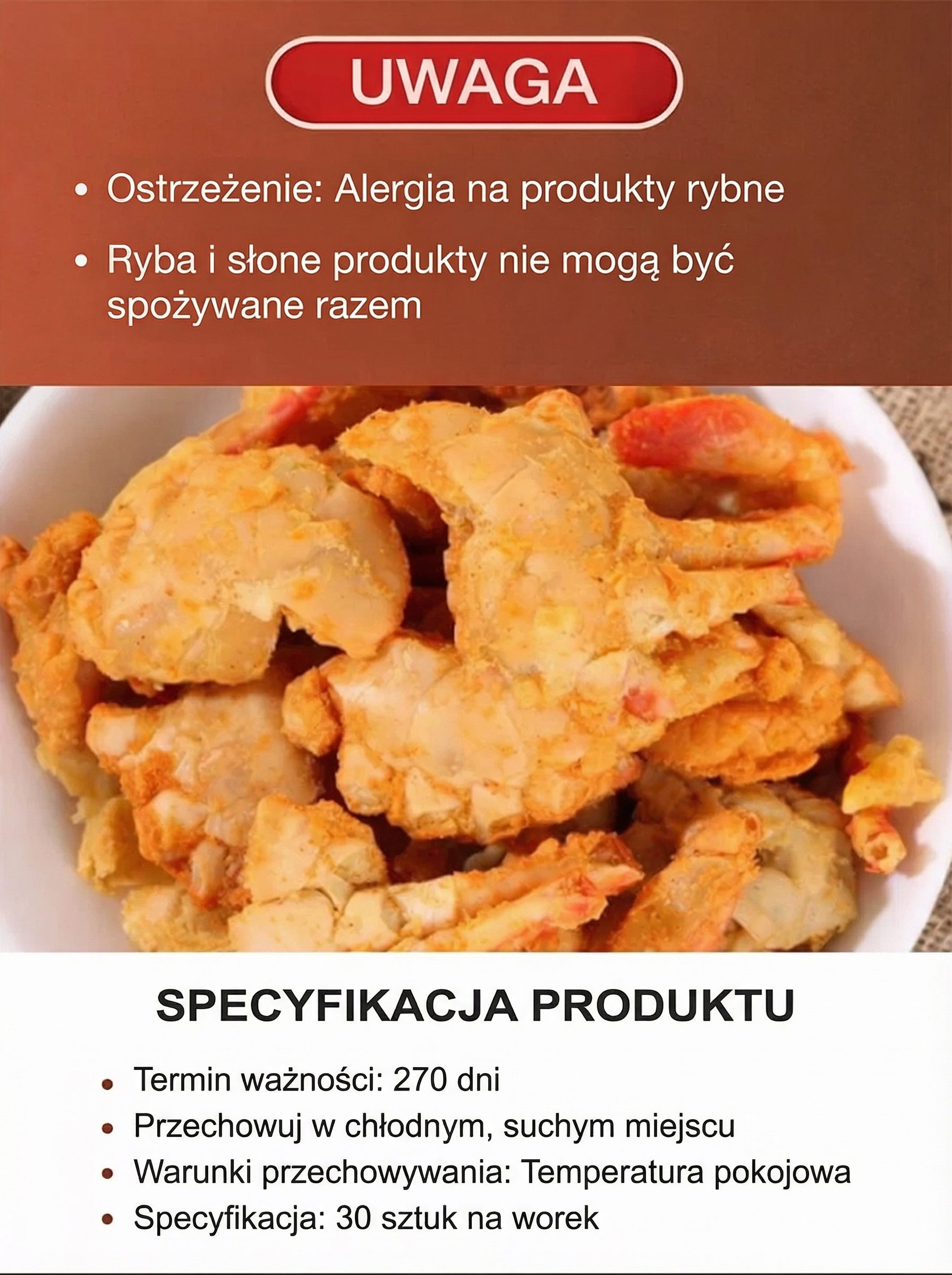 Odkryj JS Chrupiące Mini Kraby Morskie (Ready-to-Eat) – wyjątkowy przysmak, który chrupie jak nic innego! 🤤✨