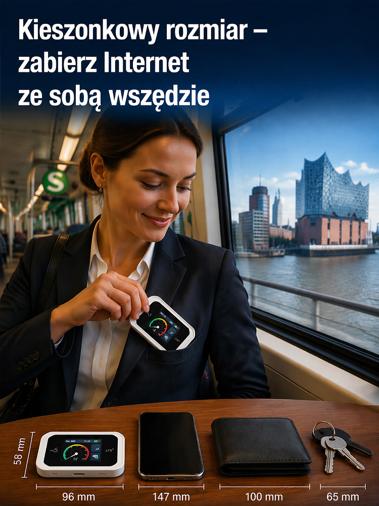 Przenośny kieszonkowy router WiFi z obsługą wszystkich sieci