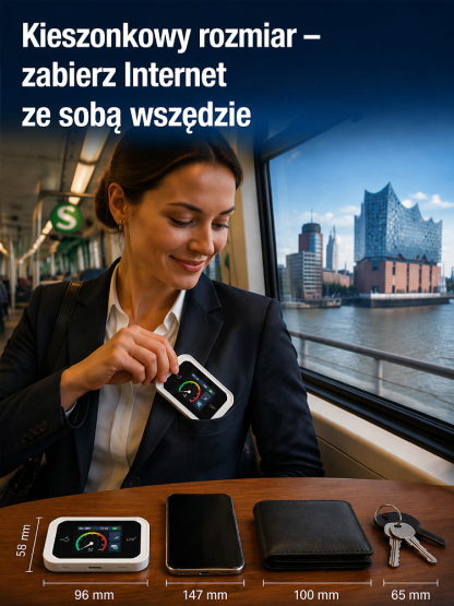 Przenośny kieszonkowy router WiFi z obsługą wszystkich sieci