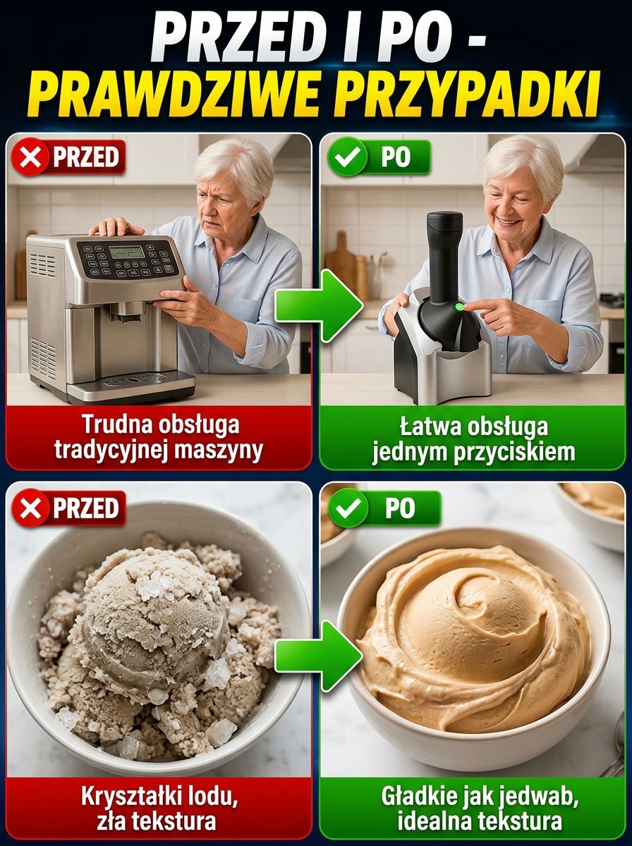 🍦 Ta maszyna do lodów podbiła całą Europę, a teraz jest hitem także w Polsce! 🌍 Przygotuj czyste lody ze świeżych owoców w zaledwie 30 sekund ⏱️