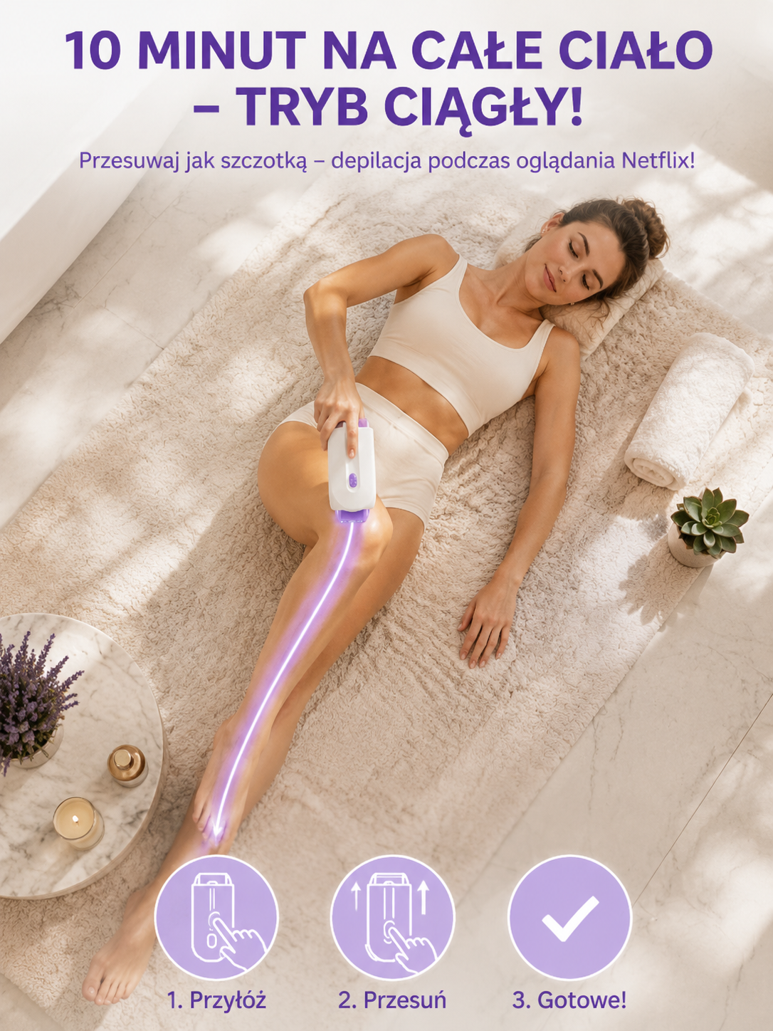 Urządzenie do usuwania włosów IPL+RF 2026: bezbolesne, odmładzające i wodoodporne, zapewniające jedwabistą skórę.