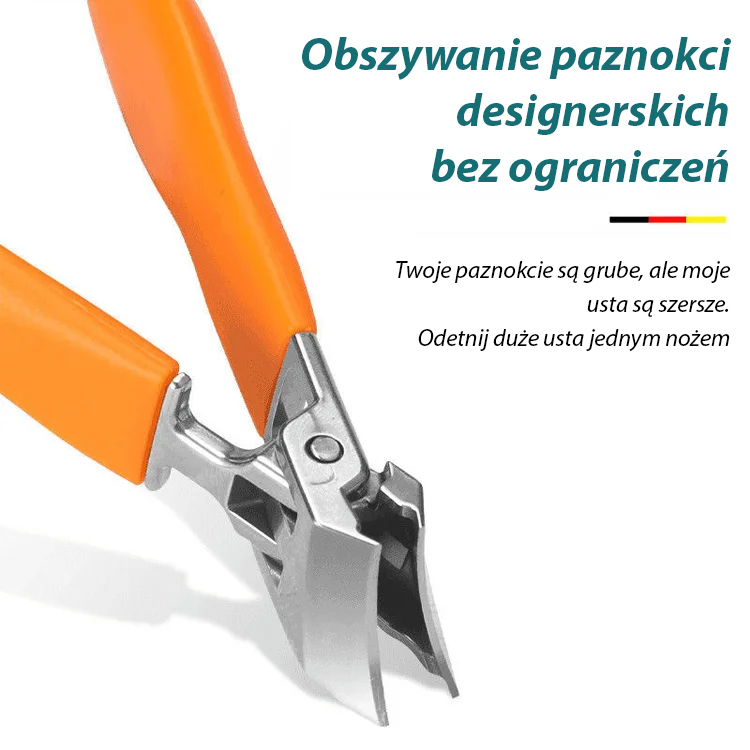 Zapalenie paznokci musi być przygotowane】  Duże ukośne obcinacze do paznokci zapobiegające lataniu