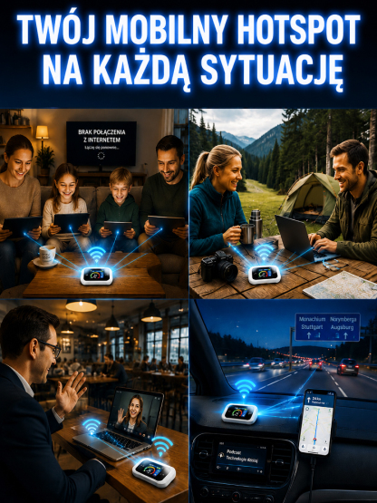 Przenośny kieszonkowy router WiFi z obsługą wszystkich sieci