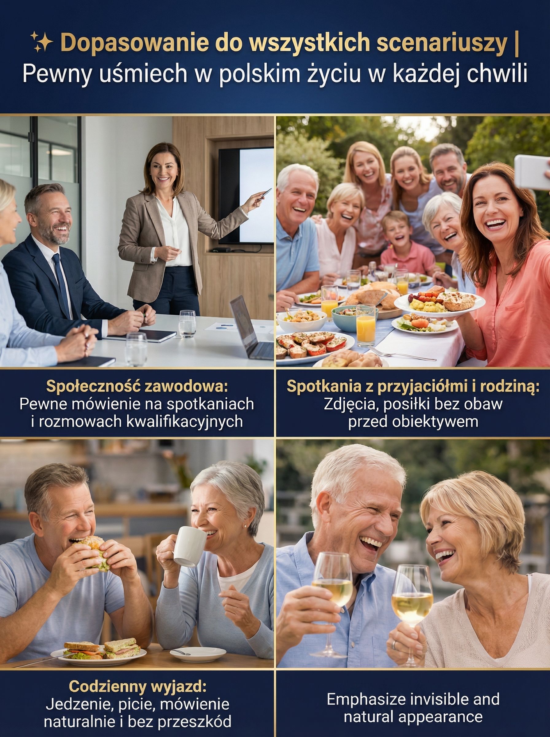 [Bez trudu ukryj niedoskonałości] Licówki stomatologiczne o pełnym kryciu (klasy spożywczej)