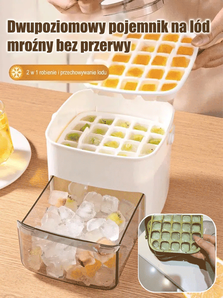【Zdobądź 100 kostek lodu w 2 minuty】Ostateczny Silnik Szybkiego Lodu 🧊 Jednym Dotknięciem, Ogromna Dostawa, Bez Kontaktu, Krystalicznie Świeży ✨