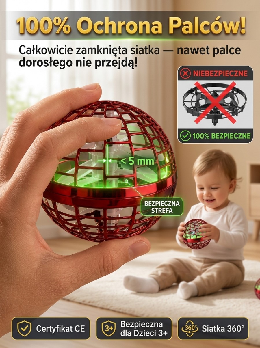 Najfajniejsza gra 2026 roku! Latająca piłka z oświetleniem RGB i efektami bumerangu.