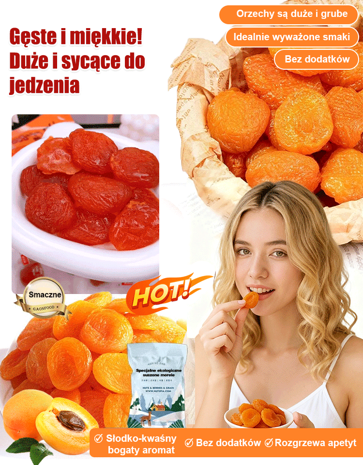 ✨ Nazywają je "NATURALNĄ INSULINĄ" ✨  Oto cudowne, bezpestkowe suszone morele z Sandomierza.