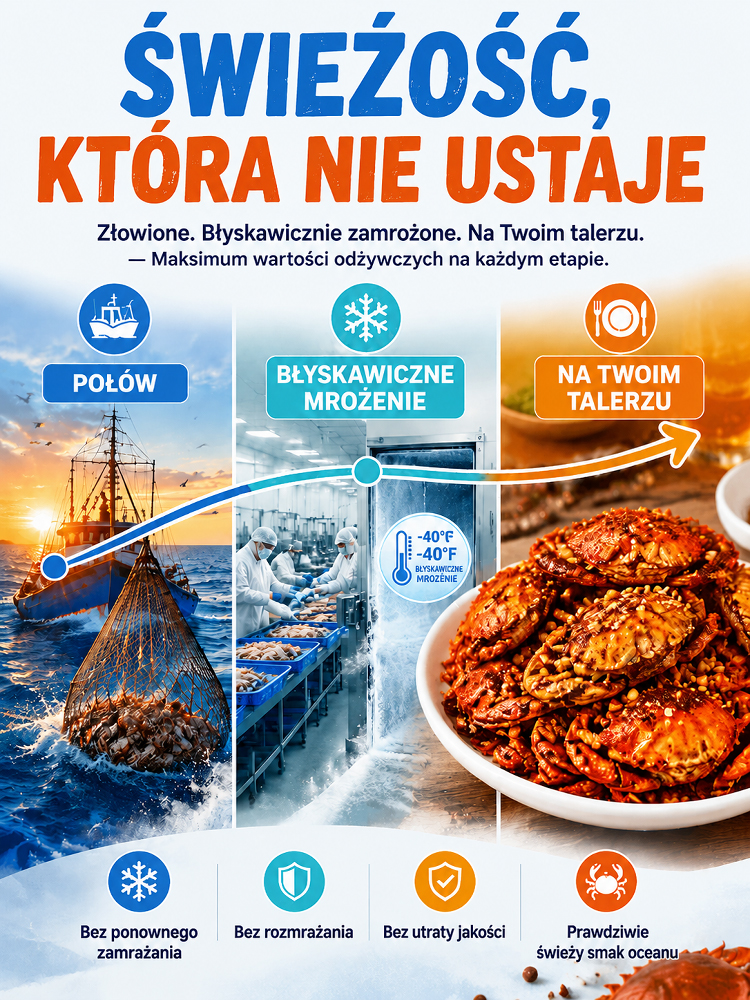 🦀 NIE MARTW SIĘ WIĘCEJ O KALORIE I TŁUSZCZ! Pyszniejsze niż frytki, smażony kurczak i popcorn! To prawdziwa przekąska o niskiej zawartości sodu, 0% tłuszczu, 0% dodatków i 0% cukru, niesmażona, czysta przekąska z oceanu, którą możesz delektować się bez ż