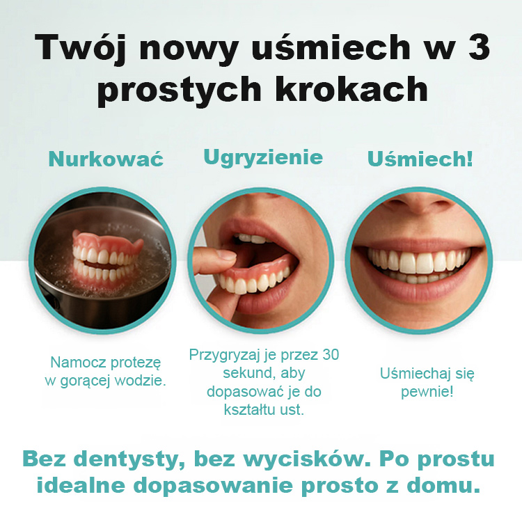 Protezy zębowe ROSOPL | FDA | Naturalny wygląd | DOSTAWA ZA POBRANIEM
