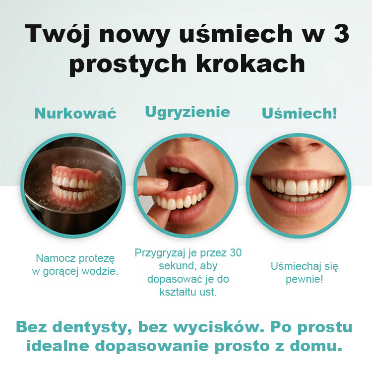 Protezy zębowe ROSOPL | FDA | Naturalny wygląd | DOSTAWA ZA POBRANIEM