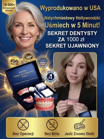【Bestseller w USA】Zaawansowany medyczny zestaw protez dentystycznych