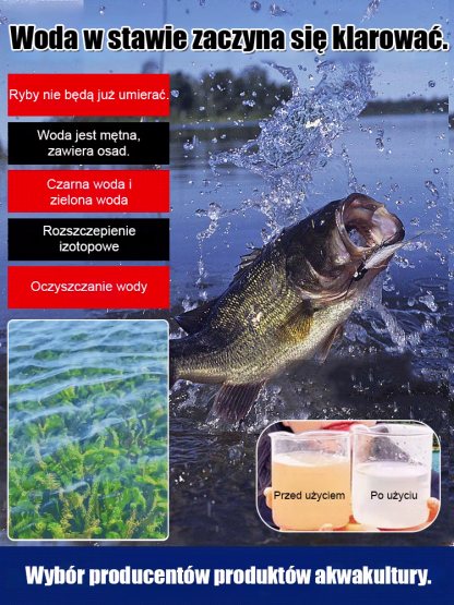 Jedna torba na dziesięć mu: środek oczyszczający wodę do hodowli ryb i krewetek, który nie szkodzi r