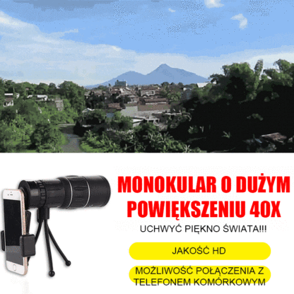 Ze względu na lawinowy wzrost zamówień, produkty będą sprzedawane na zasadzie 'kto pierwszy, ten lepszy'! Przenośna lornetka w wysokiej rozdzielczości