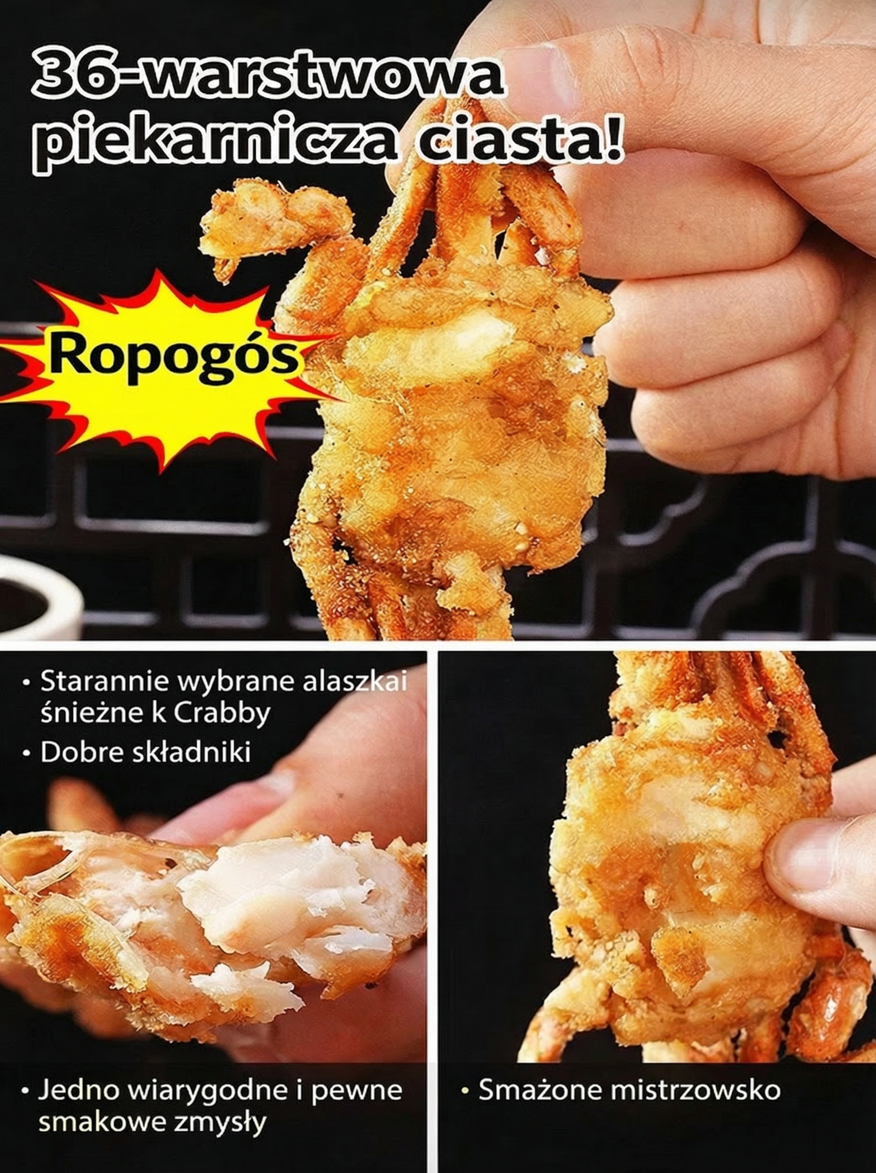 Odkryj JS Chrupiące Mini Kraby Morskie (Ready-to-Eat) – wyjątkowy przysmak, który chrupie jak nic innego! 🤤✨