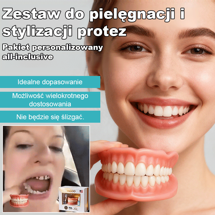 Protezy zębowe ROSOPL | FDA | Naturalny wygląd | DOSTAWA ZA POBRANIEM