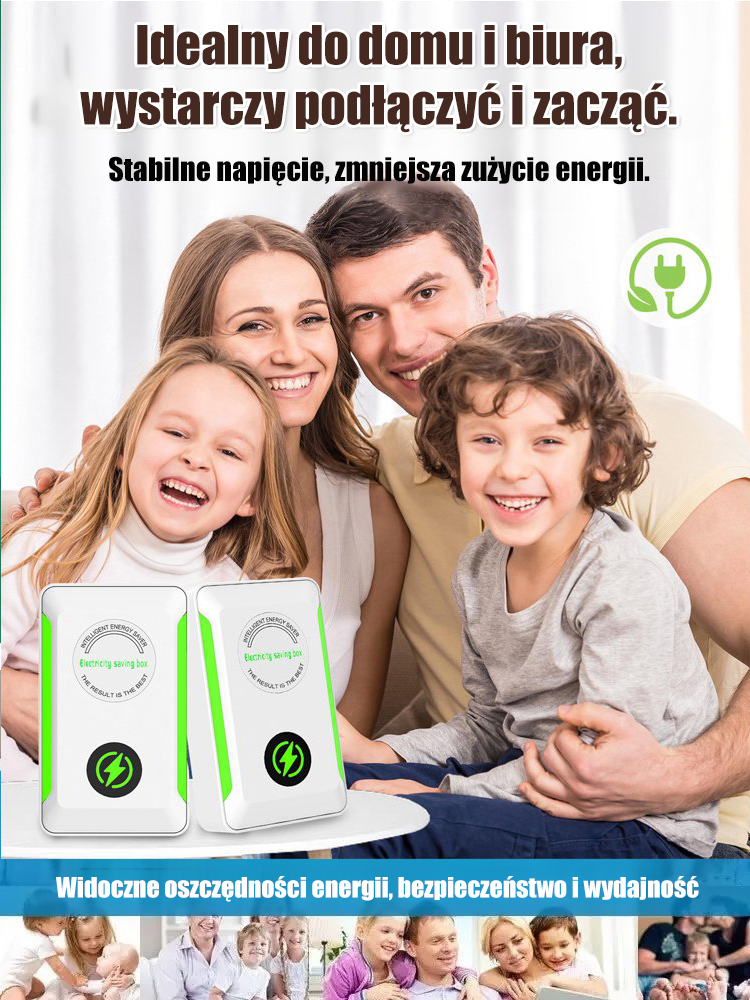 Oszczędzaj 86% energii: Wysoko wydajny oszczędzacz prądu